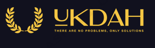 UKDAH laurel logo gold